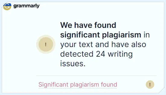 What is Significant plagiarism found and How to Resolve it