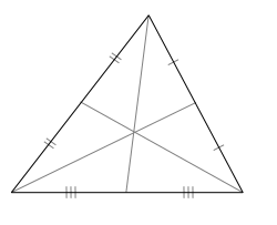 medians in a triangle